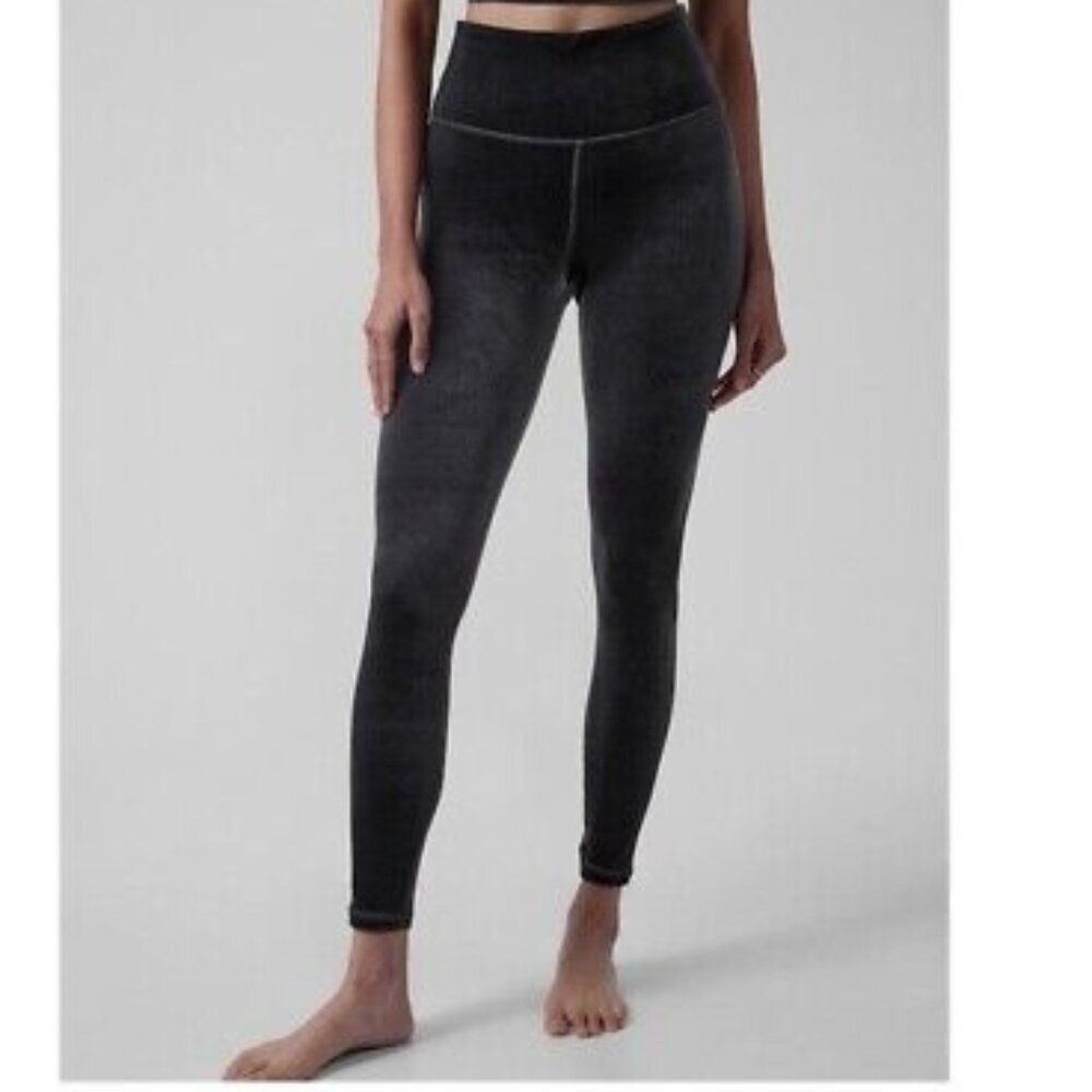 Athleta Elation‎ Velvet Tight women's small black